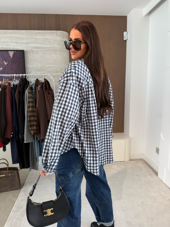 Koszula Hero w kratę niebiesko-biała 