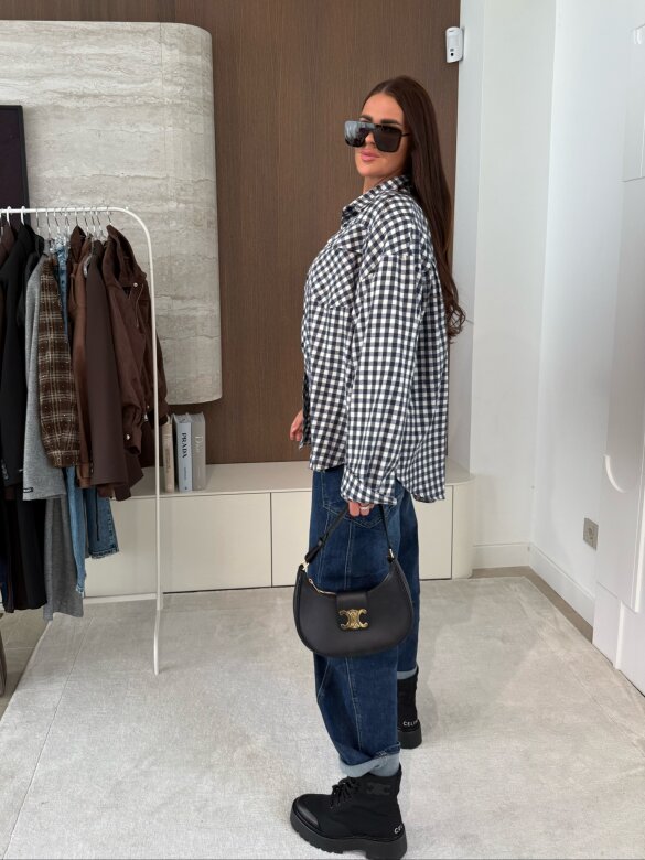 Koszula Hero w kratę niebiesko-biała 