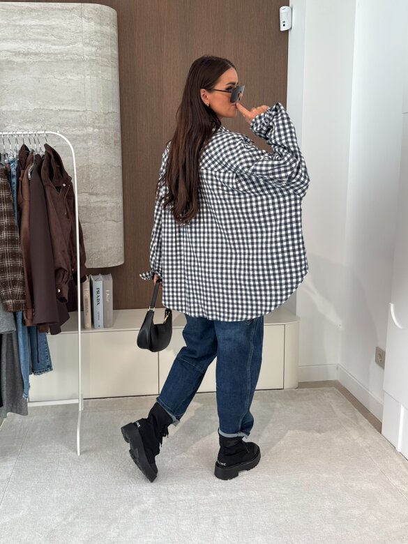 Koszula Hero w kratę niebiesko-biała 