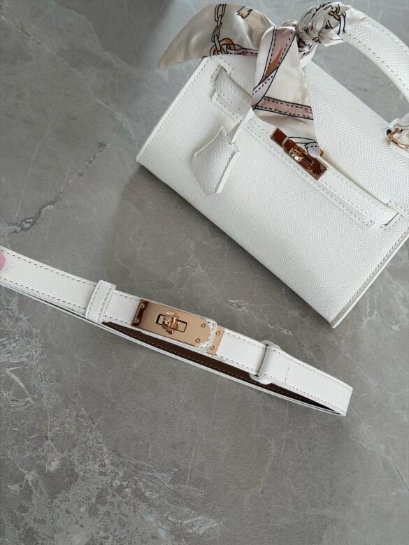 Torebka Nerina mini z apaszką biała 