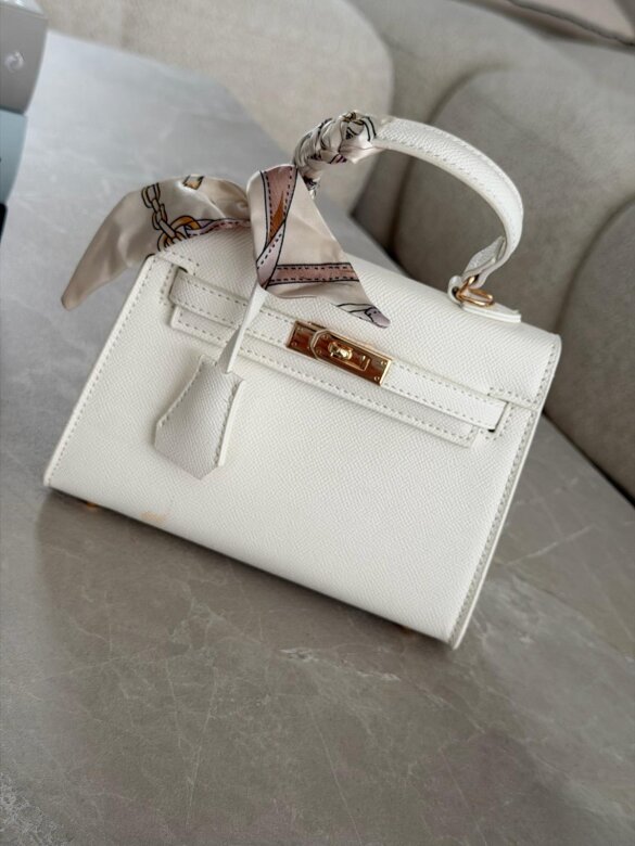 Torebka Nerina mini z apaszką biała 