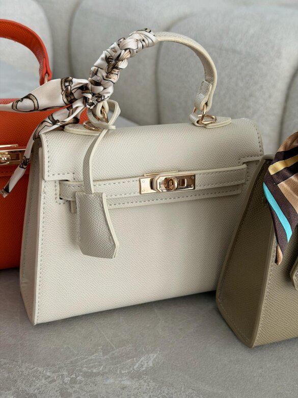 Torebka Nerina mini z apaszką jasnobeżowa