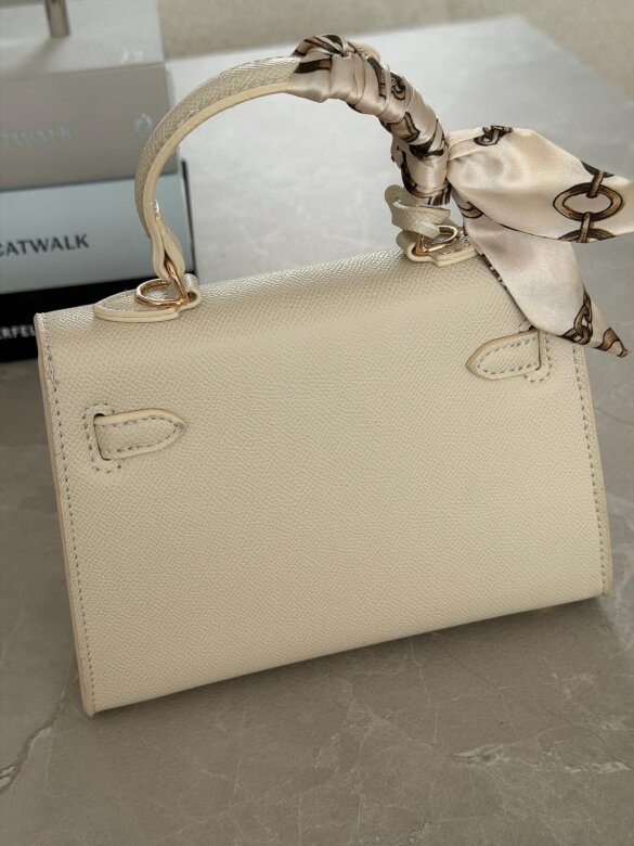 Torebka Nerina mini z apaszką jasnobeżowa