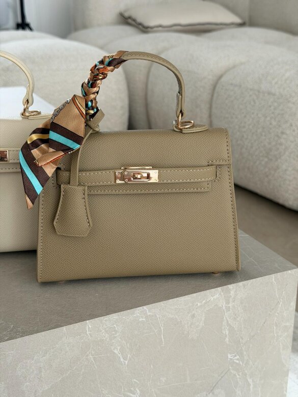 Torebka Nerina mini z apaszką latte 