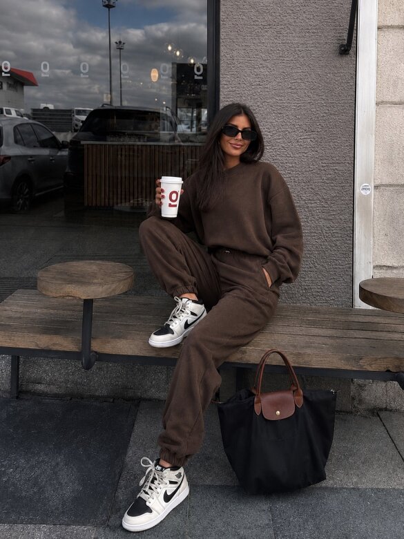 Set 2in1 Loreine corduroy brown