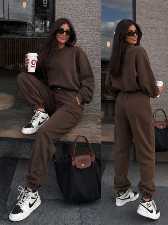 Set 2in1 Loreine corduroy brown