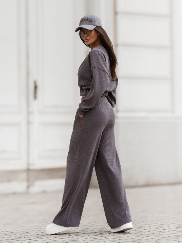 Komplet 2w1 Comfy Wear bawełniany grafitowy