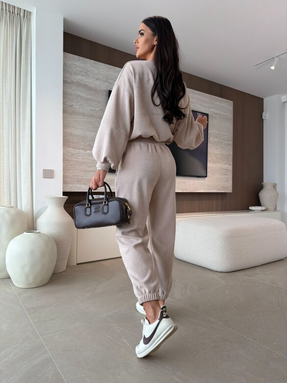 Komplet 2w1 Loreine sztruksowy jasnobeżowy 