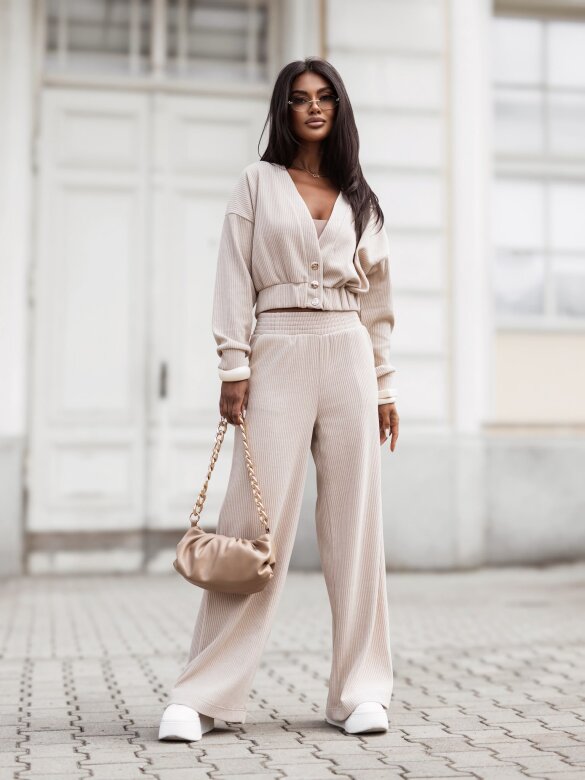 Komplet 2w1 Comfy Wear bawełniany mocca 