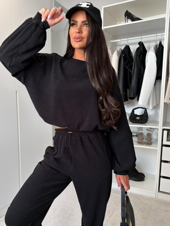 Set 2in1 Loreine corduroy black