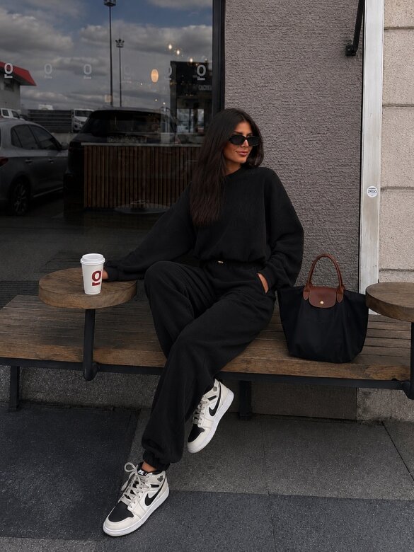 Set 2in1 Loreine corduroy black