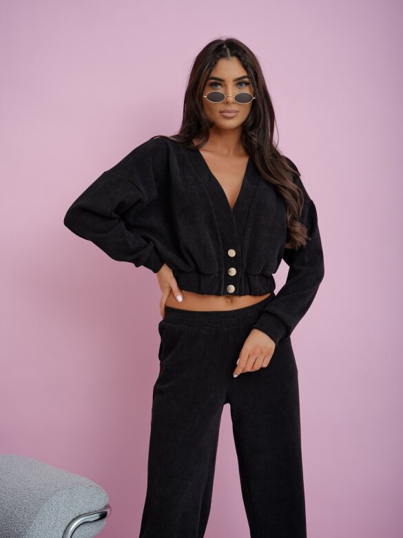 Komplet 2w1 Comfy Wear bawełniany czarny 