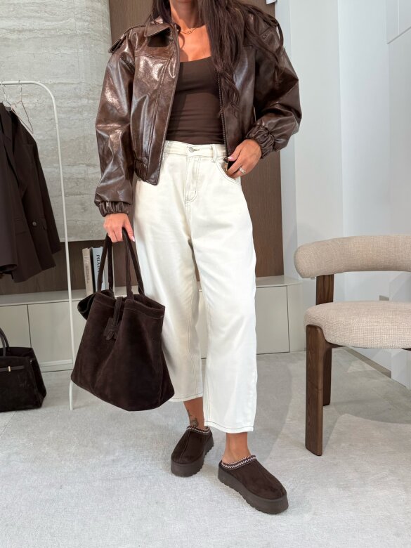 Spodnie Turillo jeans białe