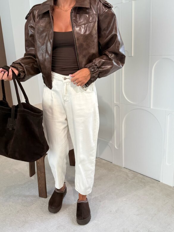 Spodnie Turillo jeans białe