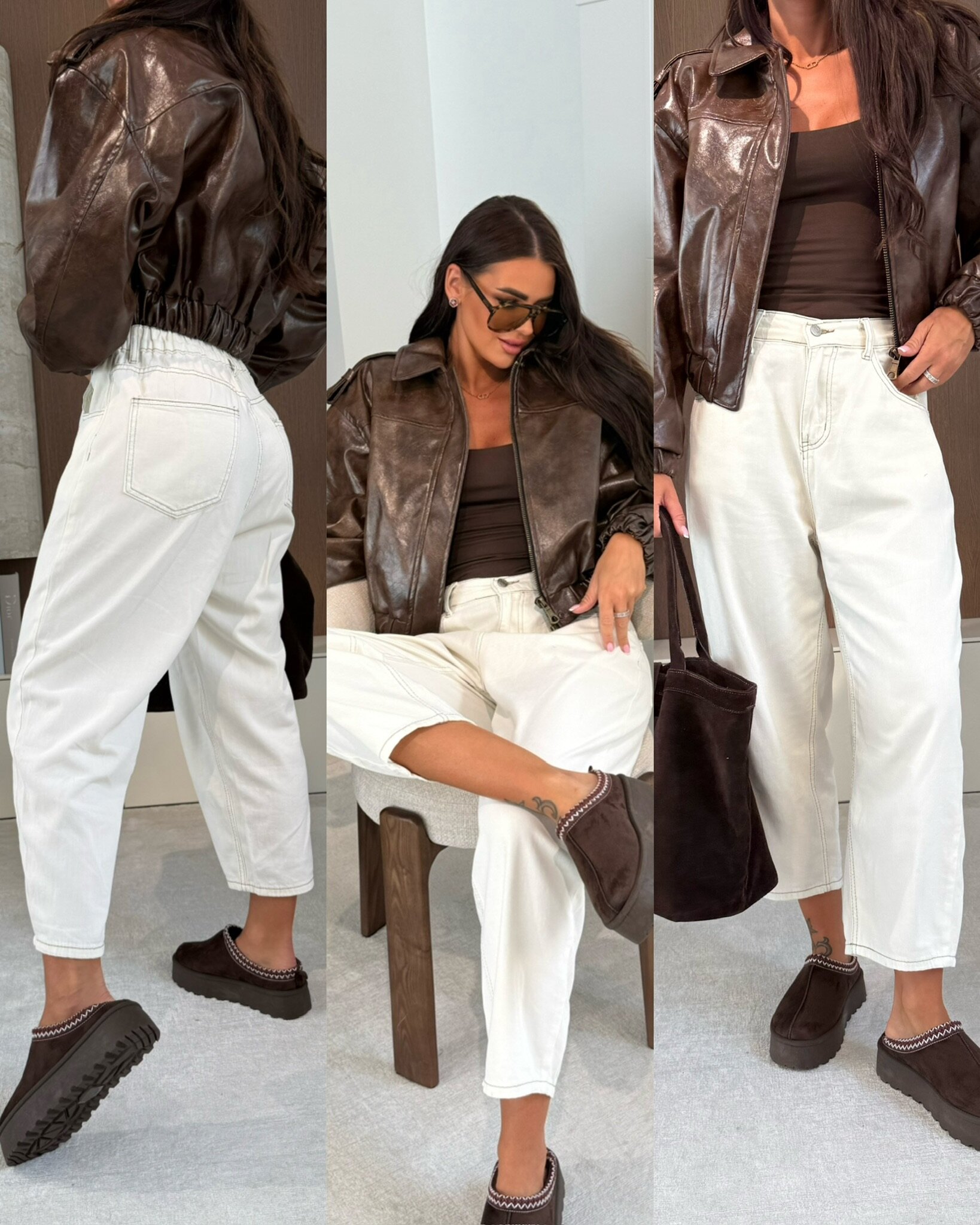 Spodnie Turillo jeans białe