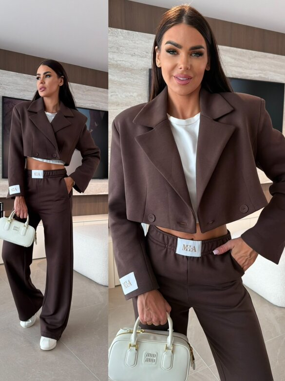 Marynarka Edell short czekoladowa 