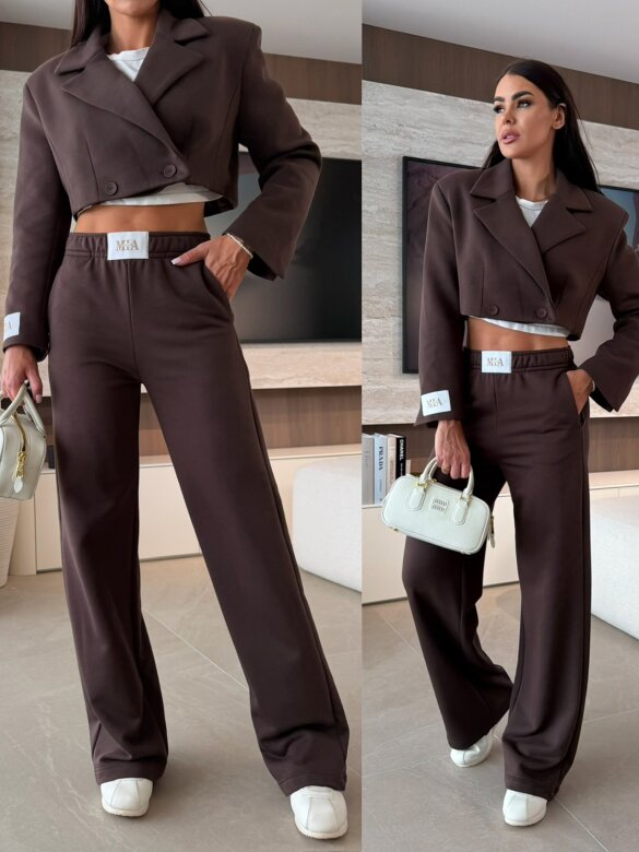 Spodnie Edell czekoladowe 