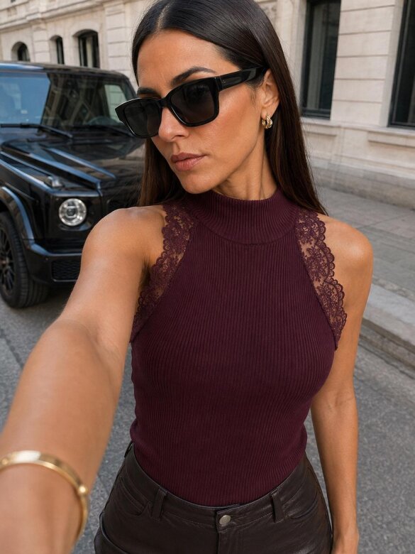 Blouse Jannis claret 