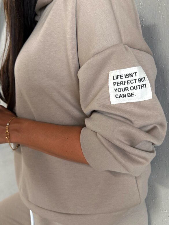 Komplet 2w1 Dolce dresowy beżowy 