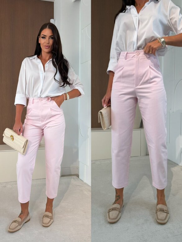 Spodnie Granso jeans pudrowe 