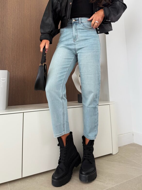 Spodnie Beliso jeans jasnoniebieskie