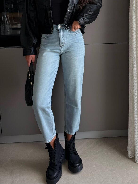 Spodnie Beliso jeans jasnoniebieskie