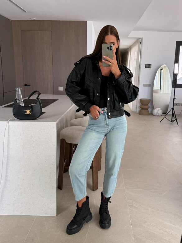 Spodnie Beliso jeans jasnoniebieskie