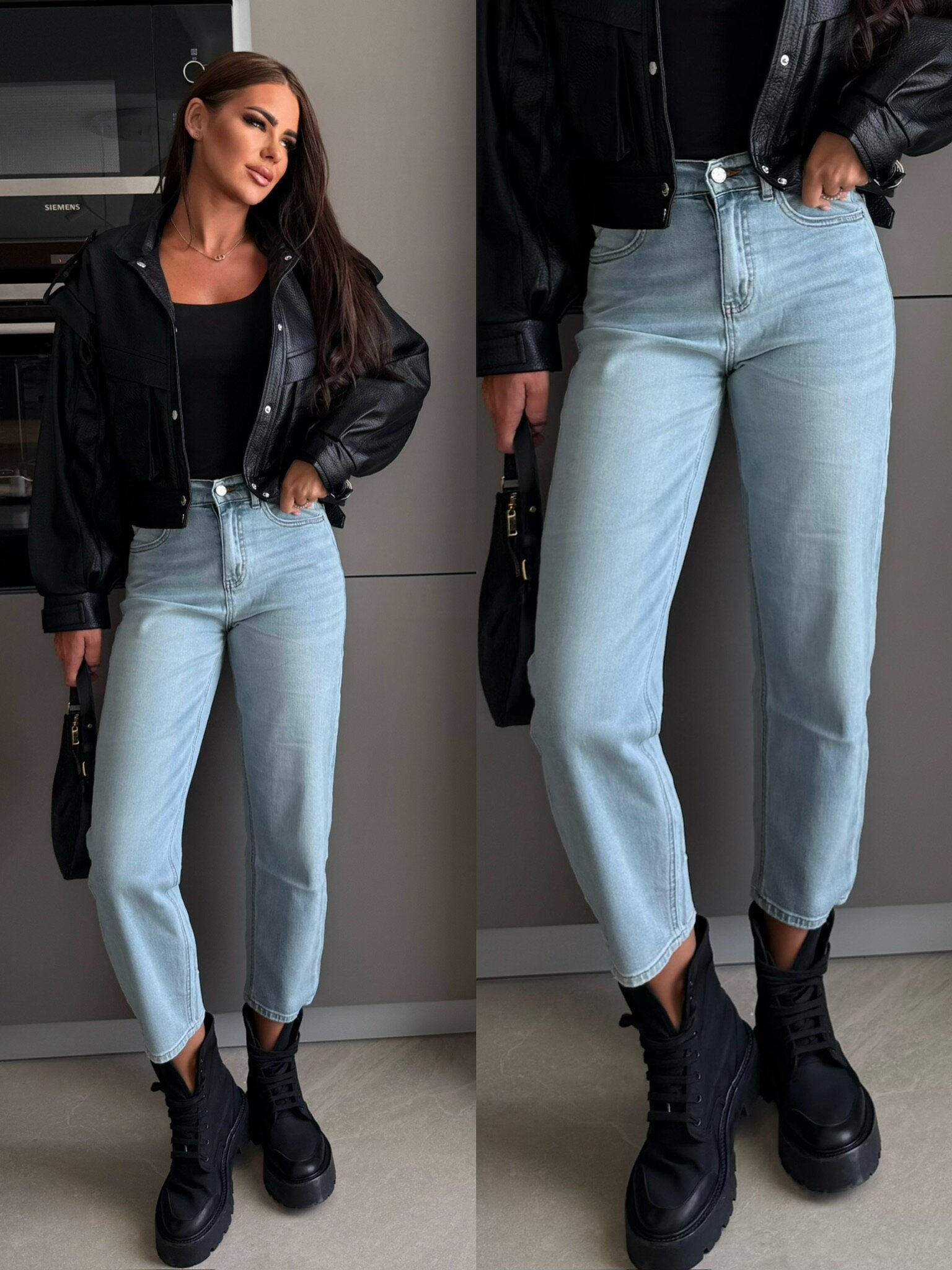 Spodnie Beliso jeans jasnoniebieskie