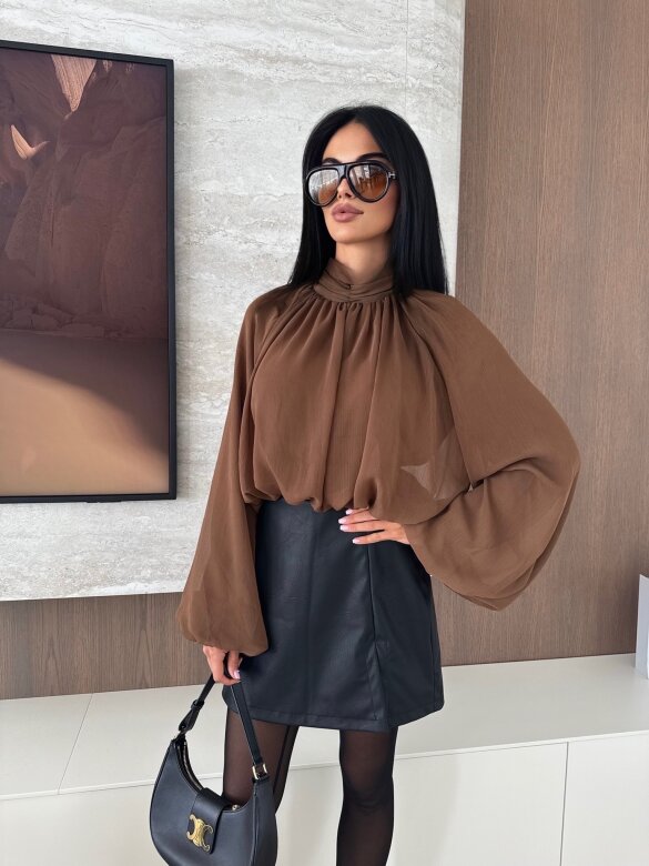 Blouse Bellezza bauble chocolate