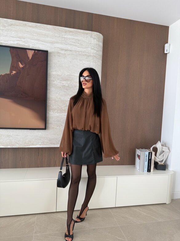 Blouse Bellezza bauble chocolate