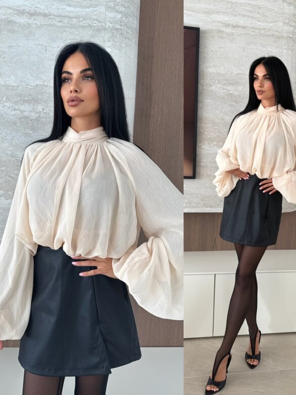 Bluzka Bellezza bombka ecru 