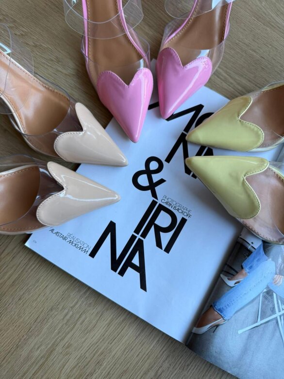 Szpilki Heart różowe