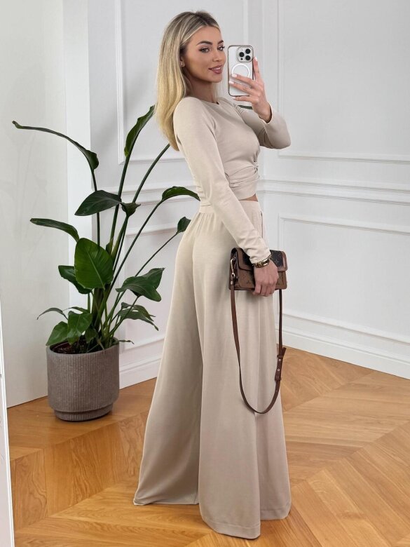 Komplet 2w1 Madame Glamour beżowy 