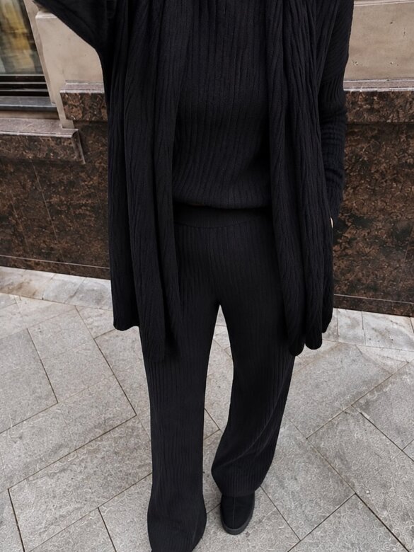 Set 3in1 Ari with viscose and cashmere black