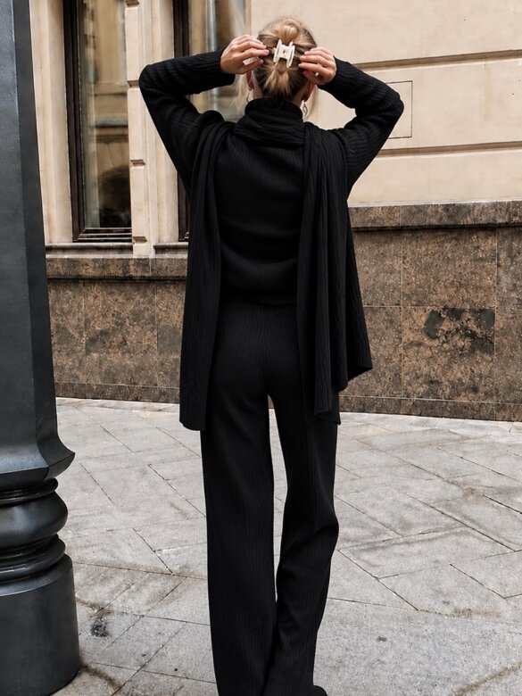 Set 3in1 Ari with viscose and cashmere black