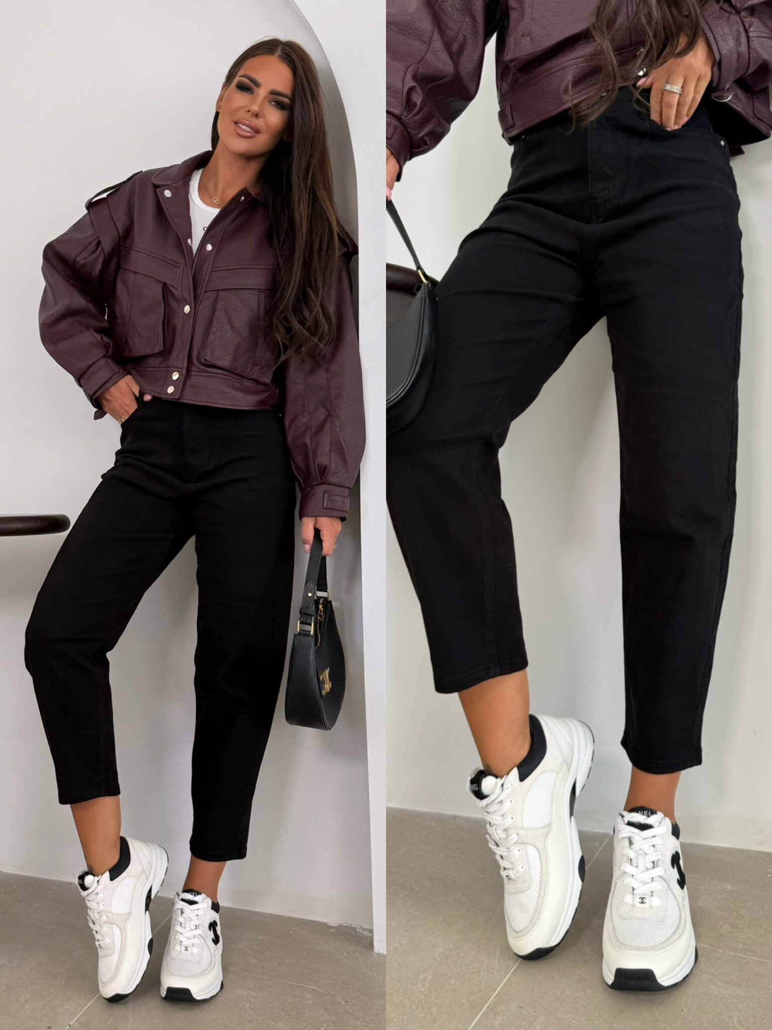 Spodnie Alessandro jeans czarne 