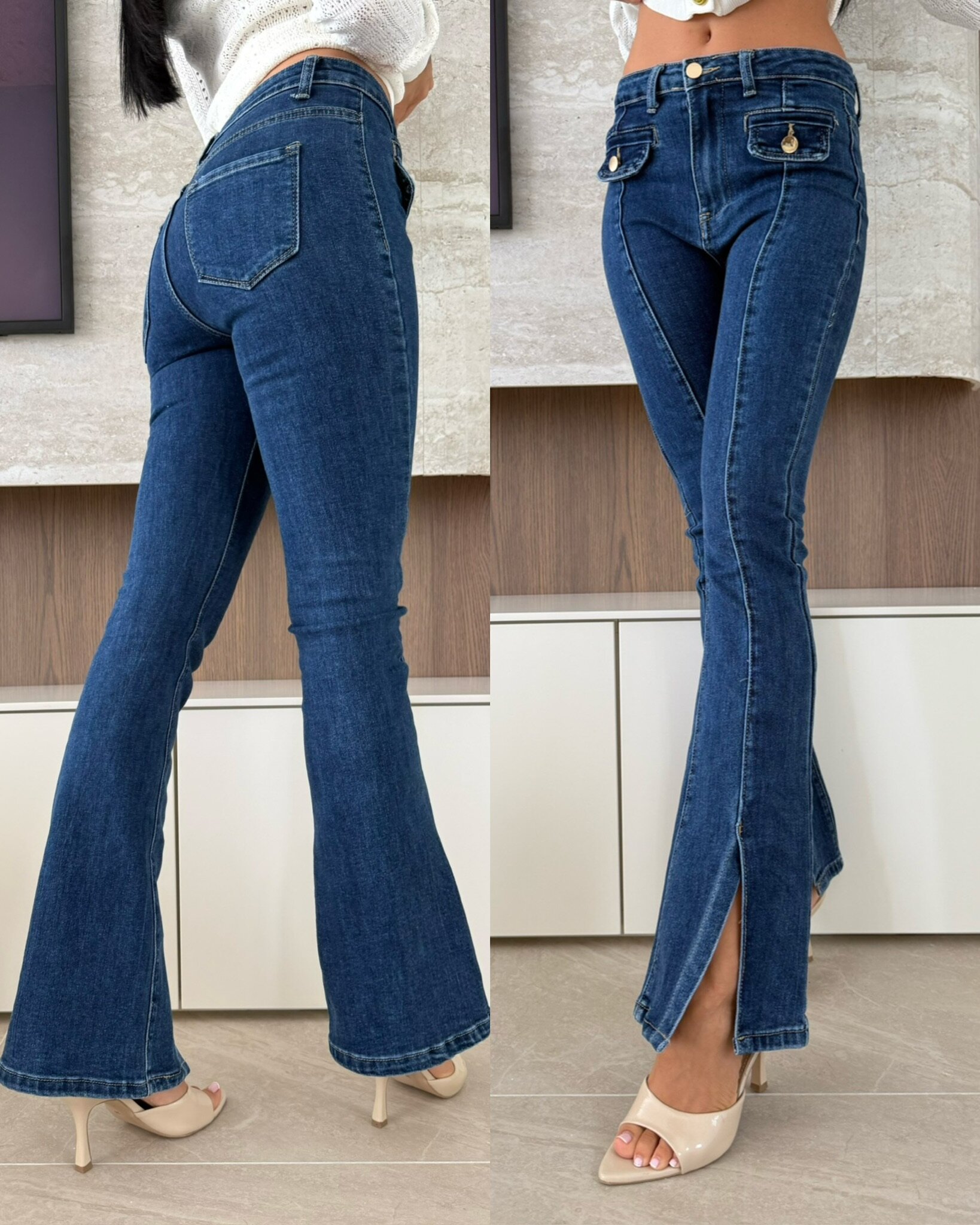 Spodnie Bells jeans ciemnoniebieskie