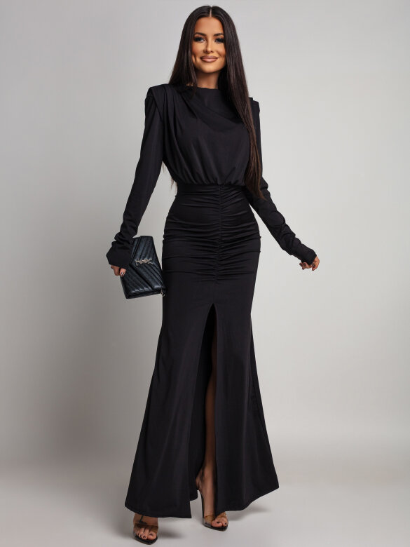 Sukienka Carvella z marszczeniem czarna