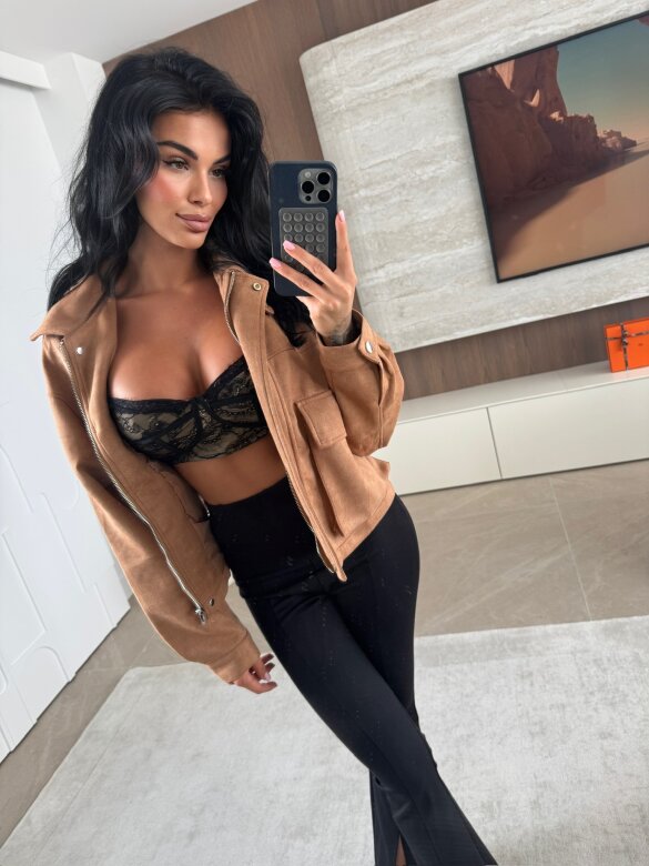 Kurtka Fascino karmelowa 