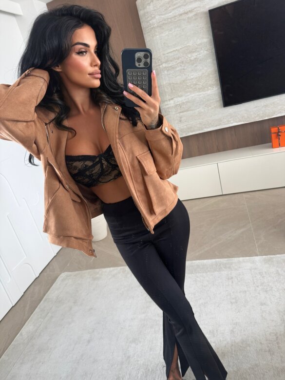 Kurtka Fascino karmelowa 