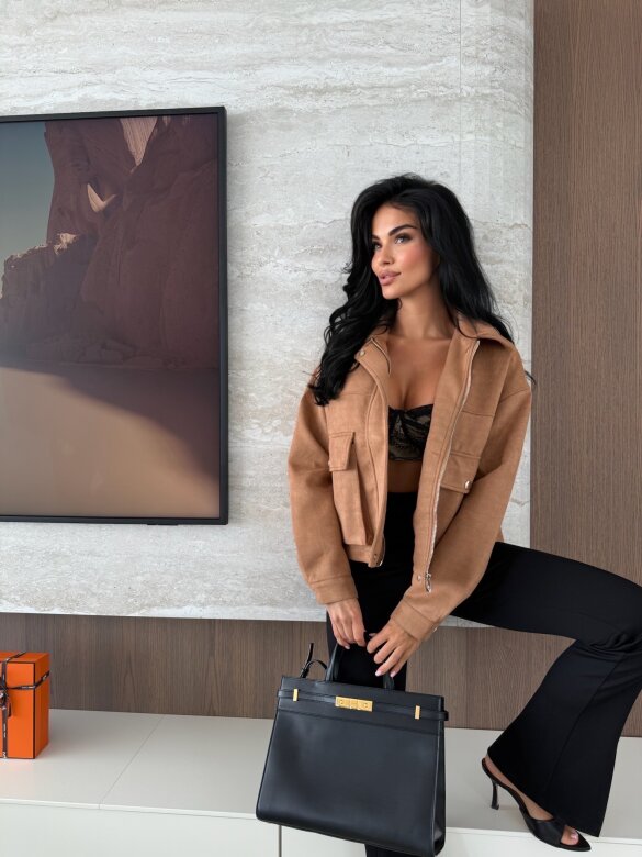 Kurtka Fascino karmelowa 