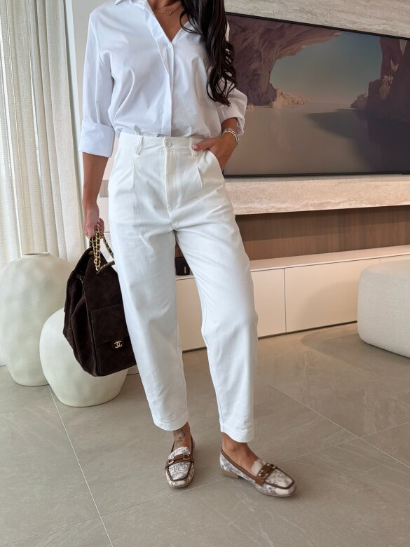 Spodnie Granso jeans białe 