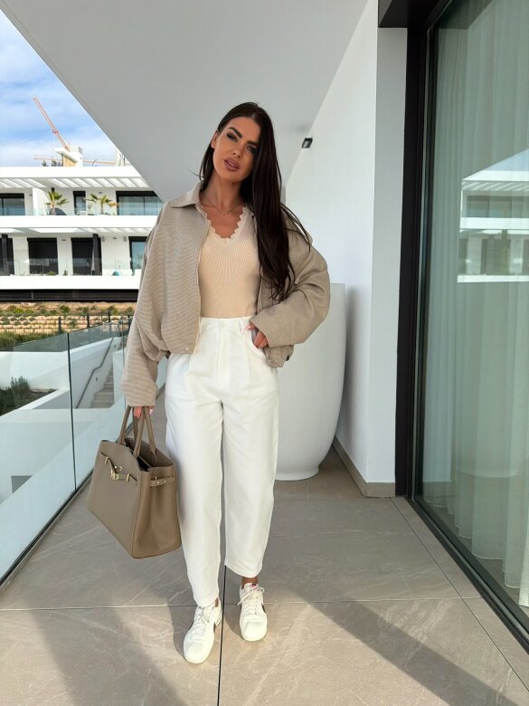 Spodnie Granso jeans białe 