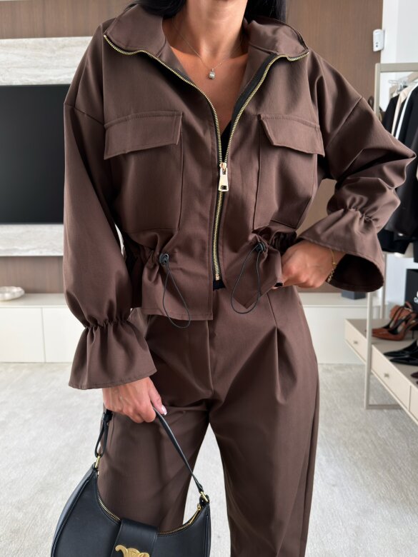 Set 2in1 Olivio with viscose chocolate