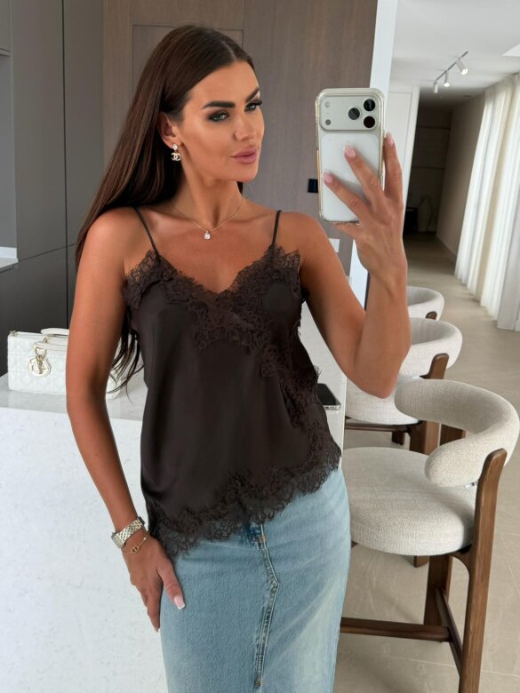 Top Maryland II z bawełną czekoladowy 