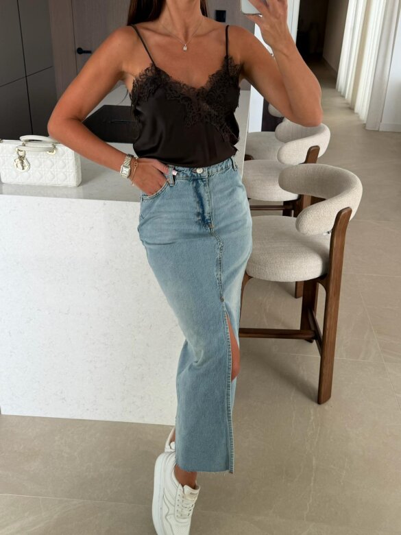 Top Maryland II z bawełną czekoladowy 