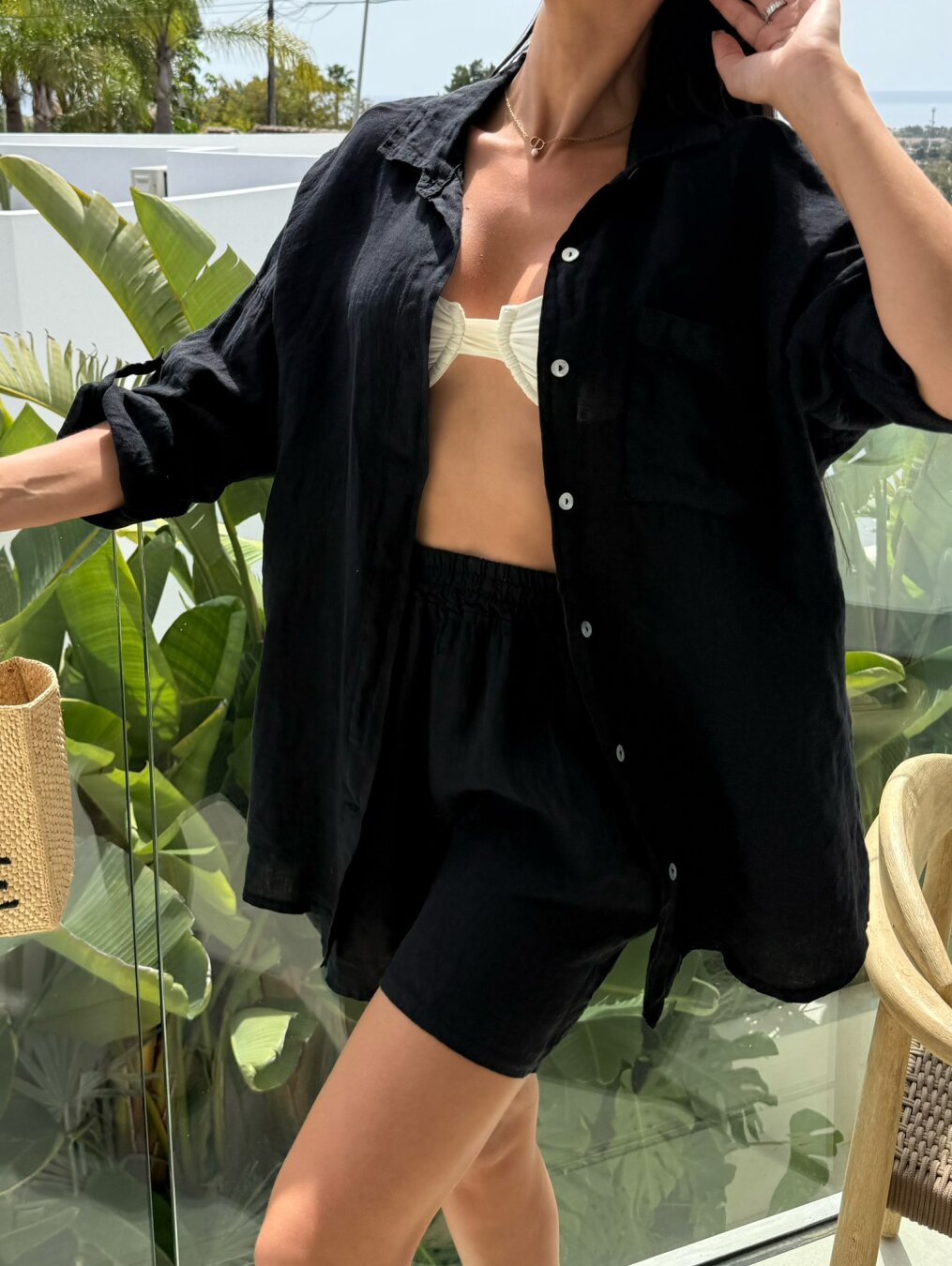 Set 2in1 Mareno linen black 4