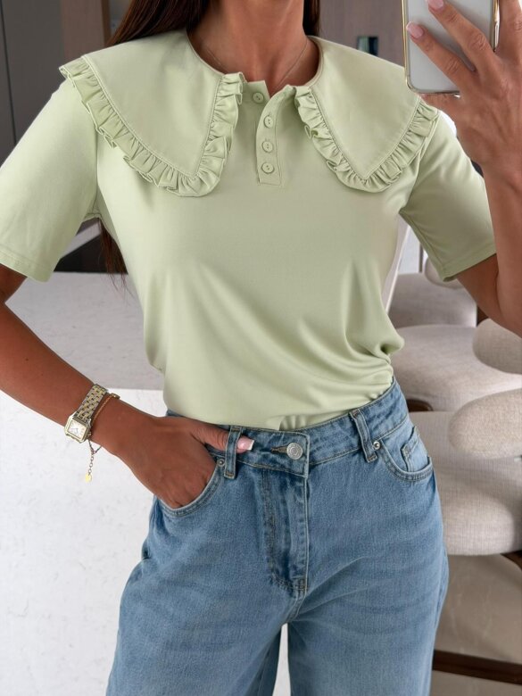 T-shirt Aviro with viscose matcha