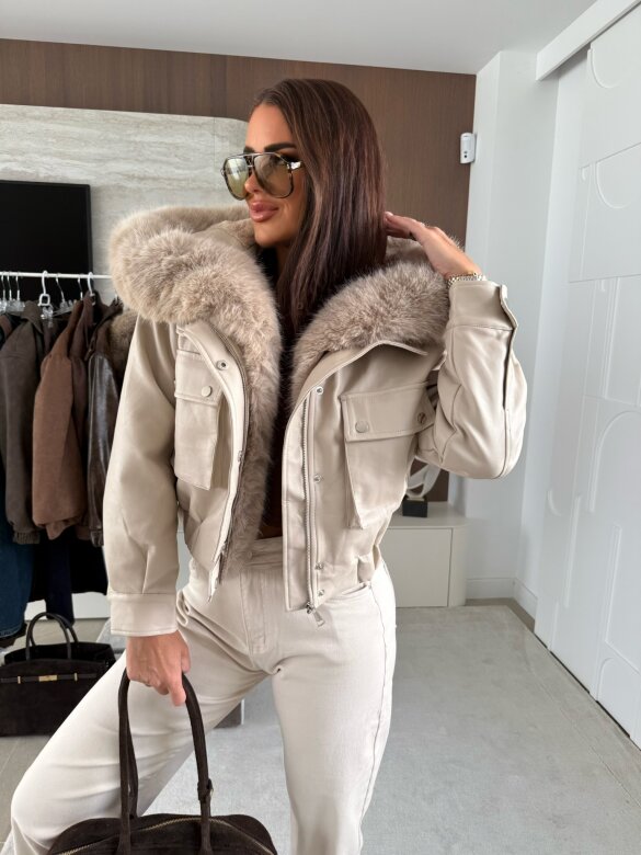 Kurtka Allegra jasnobeżowa