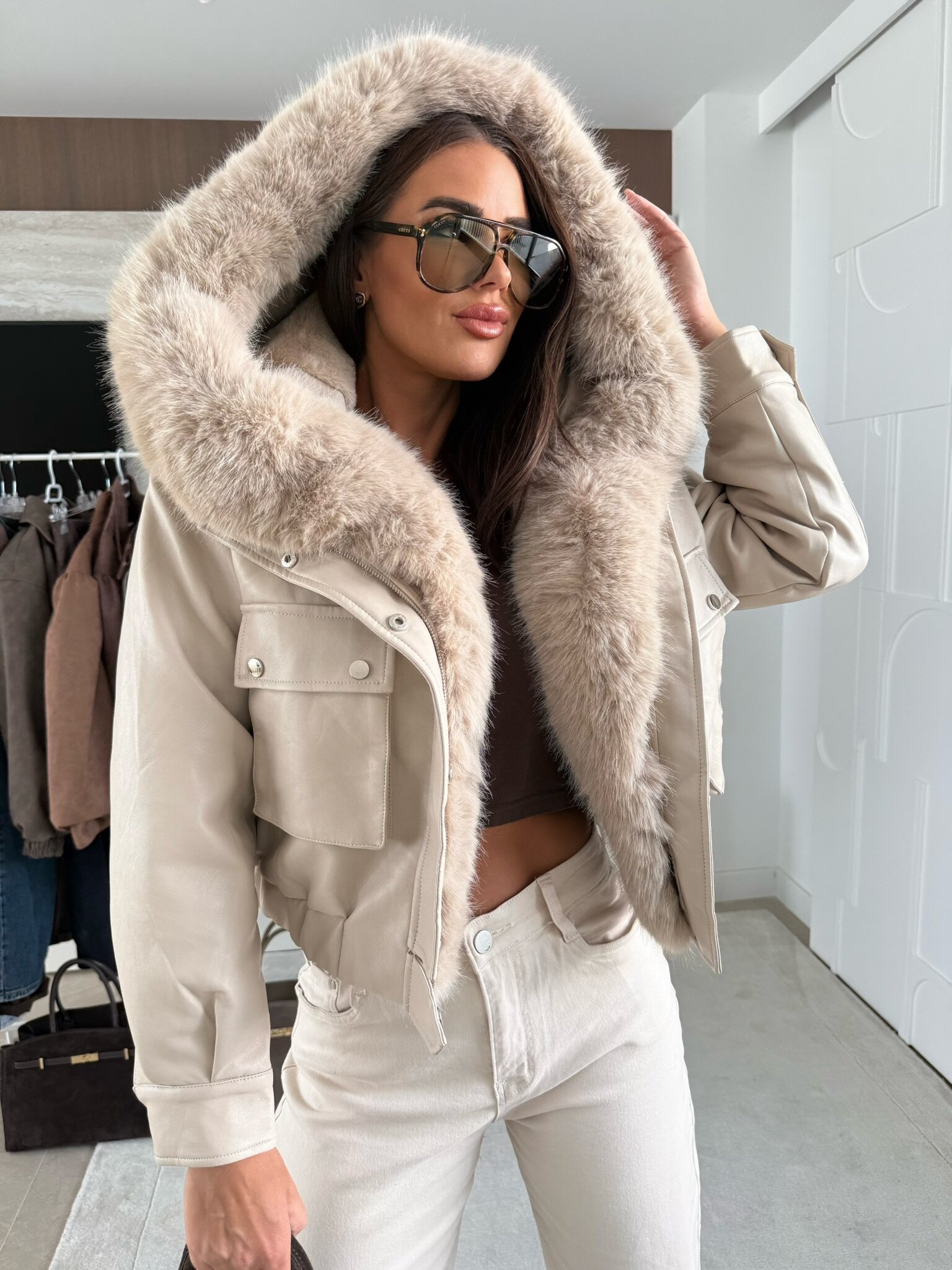 Kurtka Allegra jasnobeżowa